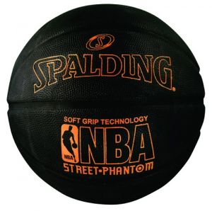 Spalding NBA Street Phantom Official Outdoor Basketball, Neon Orange/Black, Size 7/29.5 in